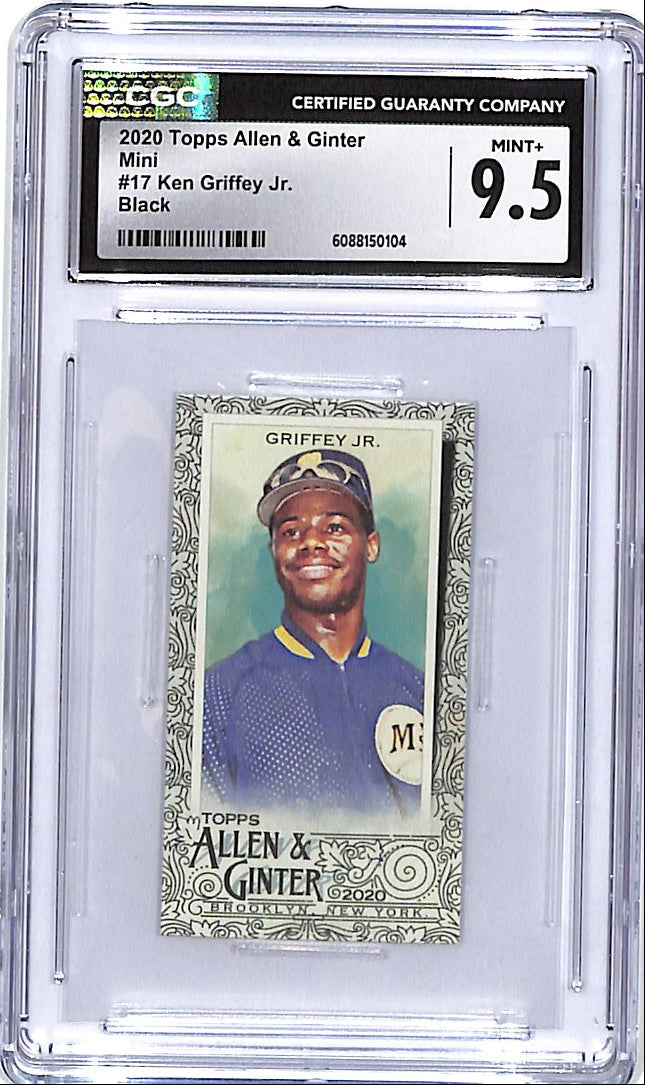 2020 Topps Allen and Ginter Ken Griffey Jr Mini Black CGC 9.5 Mariners