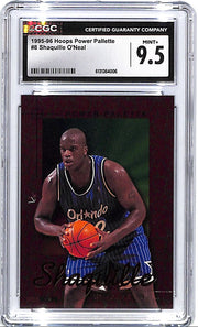 1995-96 Hoops Power Pallette Shaquille O'Neal #8 CGC 9.5 Magic