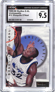 1995-96 Skybox E-XL Shaquille O'Neal Unstoppable #12 CGC 9.5 Magic