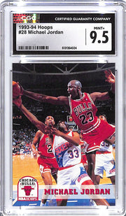 1993-94 Hoops Michael Jordan #28 CGC 9.5 Bulls