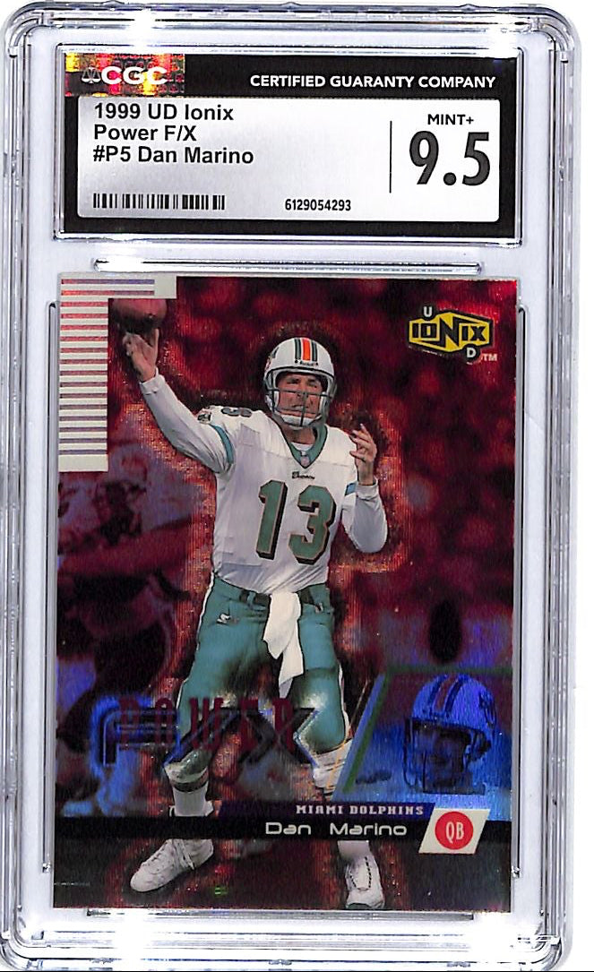 1999 Upper Deck ionic Dan Marino Power F/X P5 CGC 9.5 Dolphins