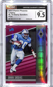 2017 Phoenix Barry Sanders Legacy Pink /199 CGC 9.5 Lions