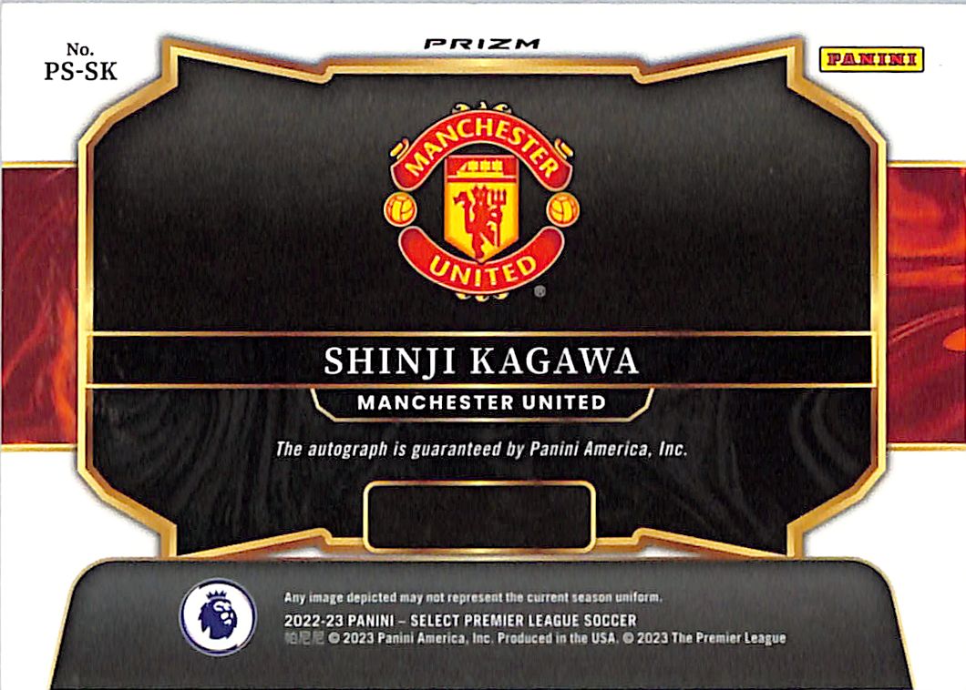 2022-23 Select Premier League Shinji Kagawa Auto Autograph Manchester United