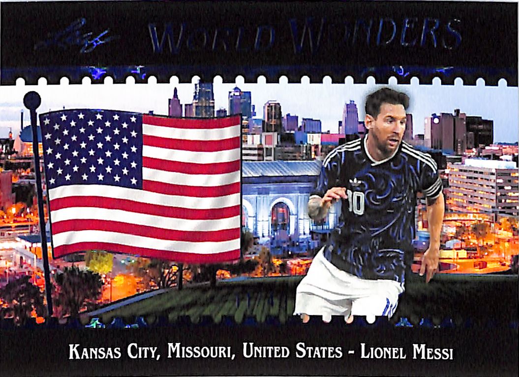 2026 Leaf World Wonders Lionel Messi Blue /49 Argentina