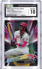 2024 Topps Chrome Update Elly De La Cruz Future Stars Rookie RC #11 CGC 10 Reds