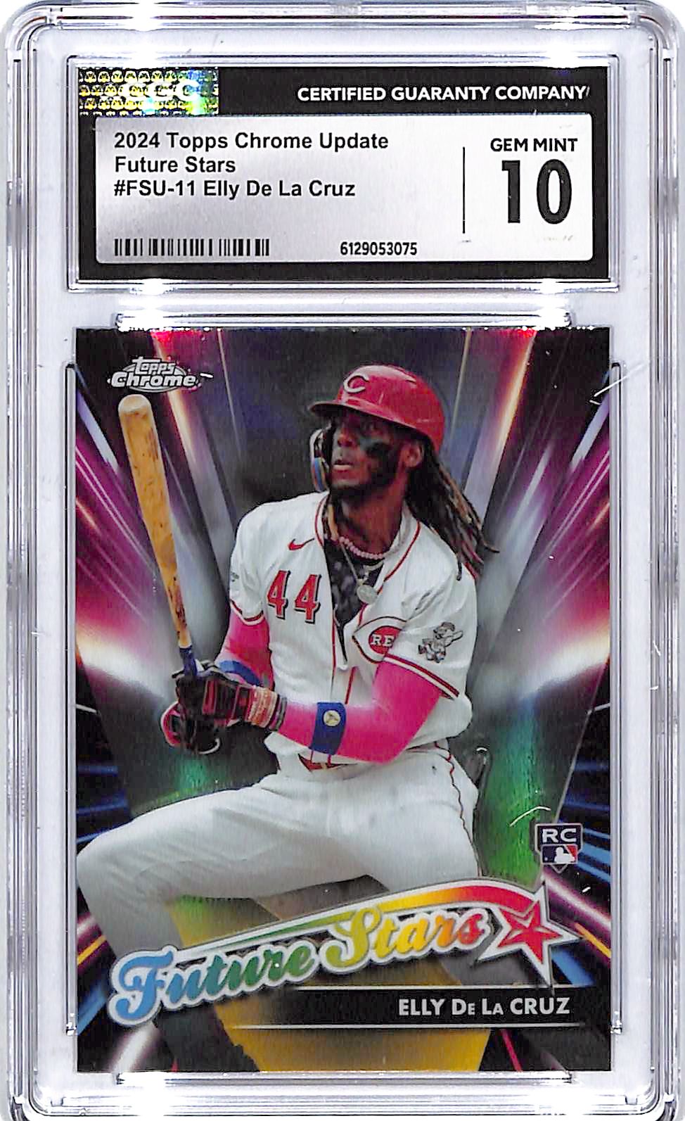 2024 Topps Chrome Update Elly De La Cruz Future Stars Rookie RC #11 CGC 10 Reds