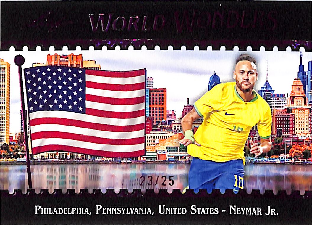2026 Leaf World Wonders Neymar Jr Purple /25 Brazil