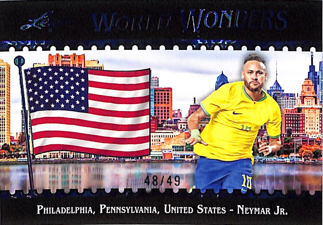 2026 Leaf World Wonders Neymar Jr Blue /49 Brazil