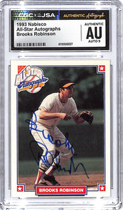 1993 Nabisco Brooks Robinson All Star Autographs Auto CGC Authentic Orioles
