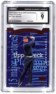 2026 Tiger Woods Upper Deck CDD Conference Platinum Power #6 CGC Mint 9