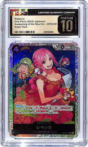 One Piece Japanese Awakening of the New Era Rebecca OP05-091 Super Rare CGC 10 Pristine