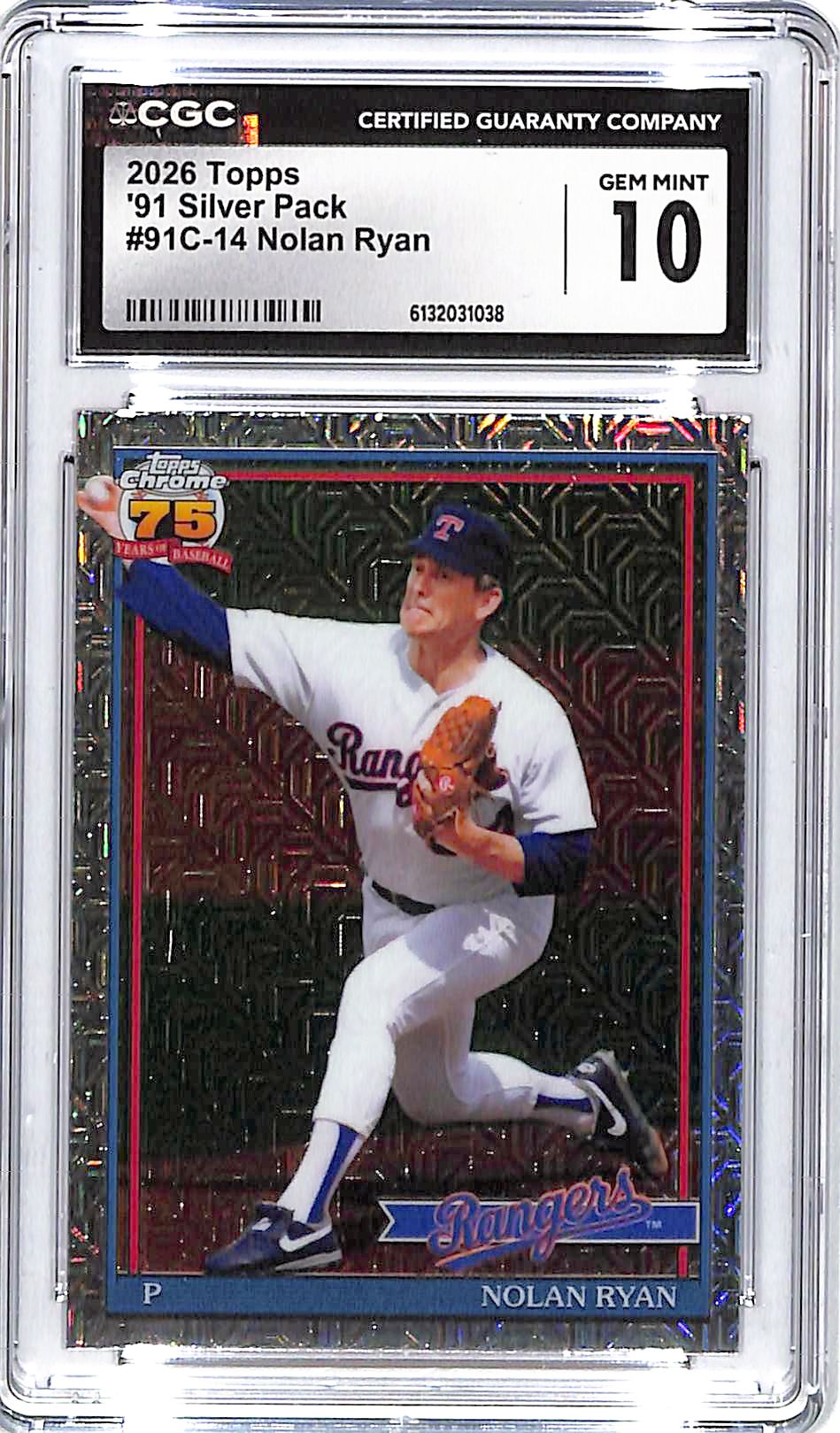 2026 Topps Nolan Ryan Silver Pack #14 CGC 10 Rangers