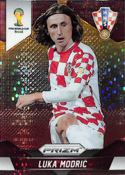 2014 Prizm World Cup Luka Mordric Yellow Red Pulsar #118 Croatia