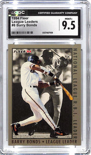 1994 Fleer Barry Bonds League Leaders #8 CGC 9.5 Giants