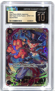 One Piece Japanese 500 Years in the Future OP07 Sapo 118 Secret Rare CGC 10 Pristine