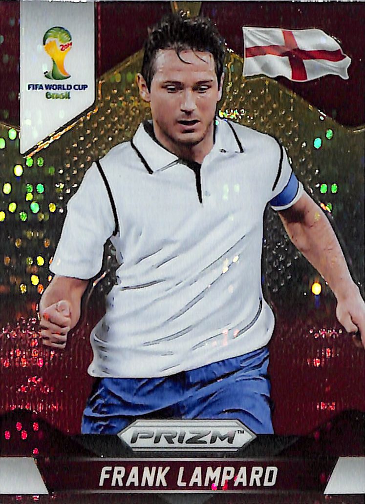 2014 Prizm World Cup FranK Lampard Red Yellow Pulsar #136 England