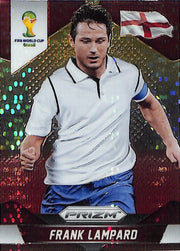 2014 Prizm World Cup FranK Lampard Red Yellow Pulsar #136 England