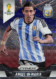 2014 Prizm World Cup Angel Di Maria Red White Blue Wave #9 Argentina