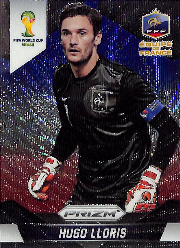 2014 Prizm World Cup Hugo Lloris Red White Blue Wave #75 France