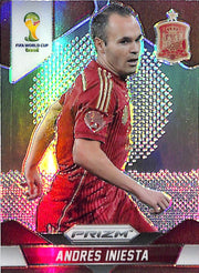 2014 Prizm World Cup Andres Iniesta Silver Prizm #177 Spain