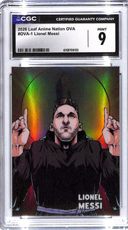 2026 Lionel Messi Leaf Anime Nation OVA #OVA-1 CGC Mint 9