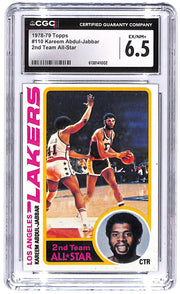 1978-79 Kareem Adbul-Jabbar Topps 2nd Team All-Star #110 CGC Excellent 6.5