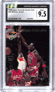 1998 Upper Deck MJ Career Collection Michael Jordan #34 CGC 9.5 Bulls