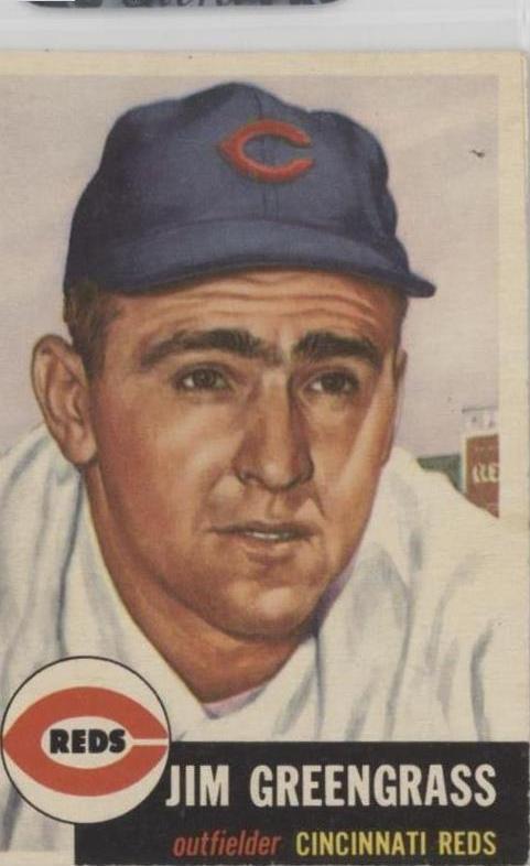 1953 Jim Greengrass Topps #209 AUTO (RC) CGC - JSA Authentic Auto 9