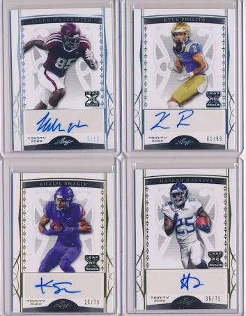 2022 Leaf Trinity Football Hobby Box